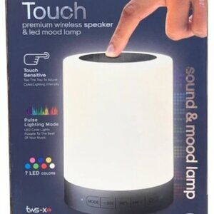 Play Nice Multi-Color Touch Lamp Bluetooth Speaker in Black